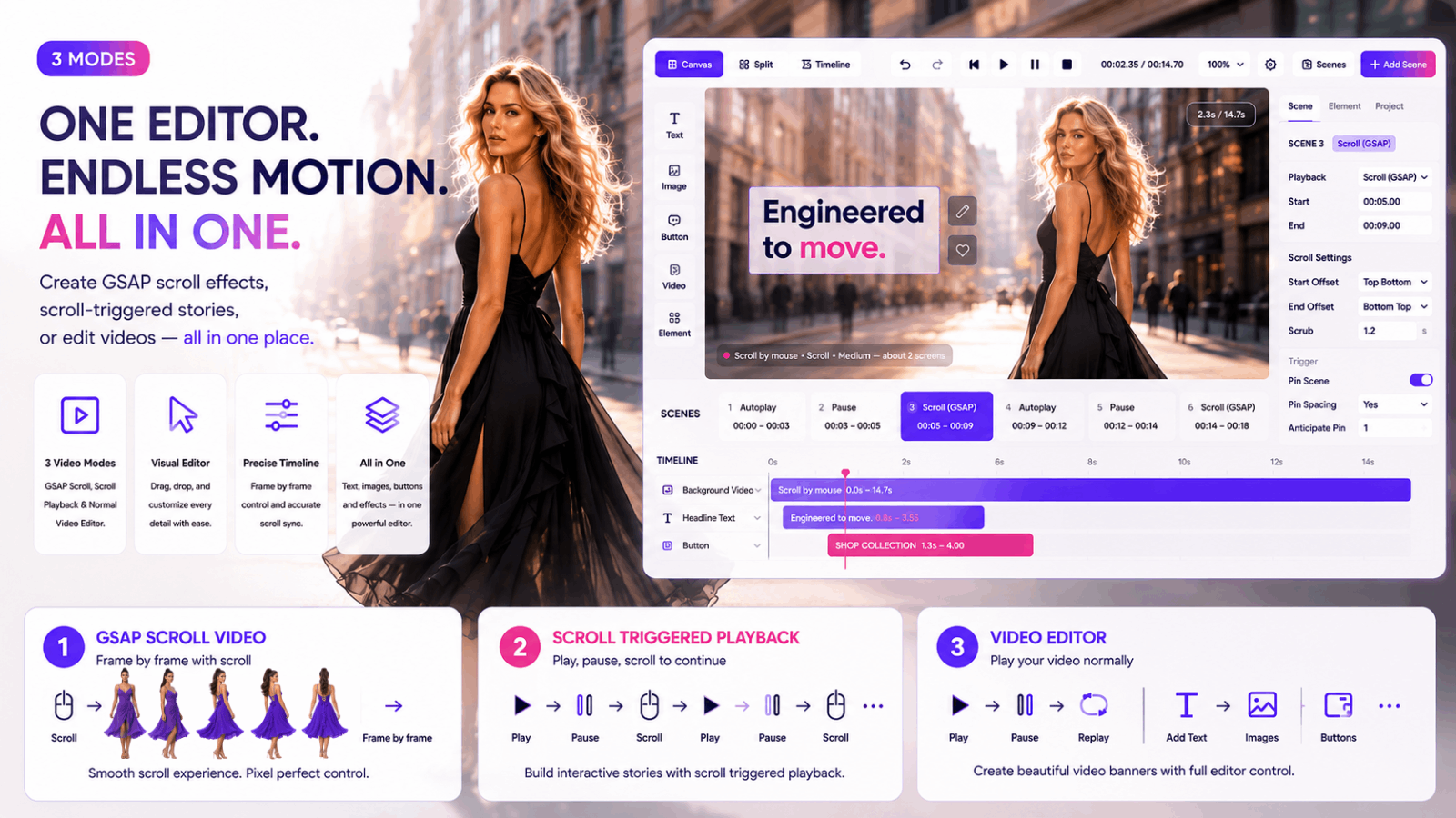 Motion Hero visual editor